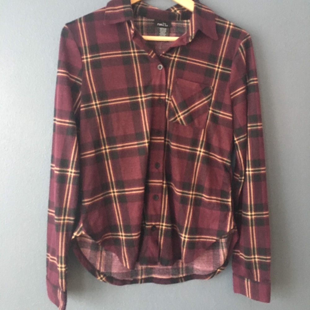 Rue21 Soft Plaid Button-Up Shirt
